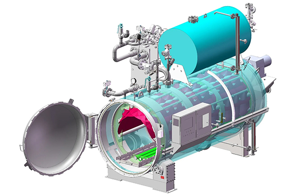 Autoclave por Aspersión de Agua, con Tanque de Precalentamiento